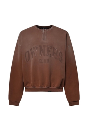 Represent Owners Club logo-print sweater - Brown