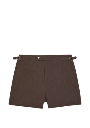 RAITH Silas buckle-fastening swim shorts - Brown