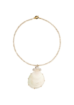 Jennifer Behr Flamenco shell-pendant necklace - Gold