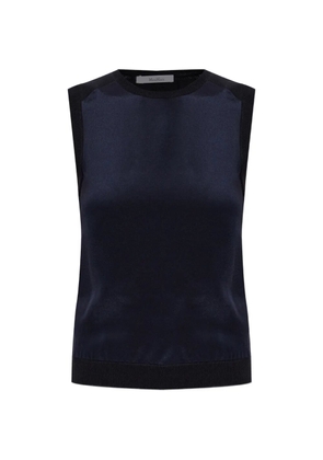 Max Mara Ginseng ribbed-knit silk sweater - Blue