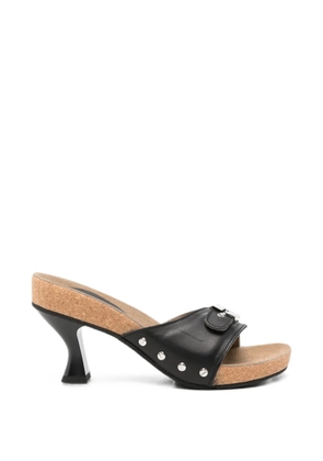 Scholl Luna Heel buckle-detail studded sandals - Black