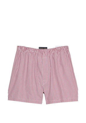 Brooks Brothers striped cotton boxers - Red