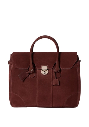 Brunello Cucinelli suede Boston bag - Red