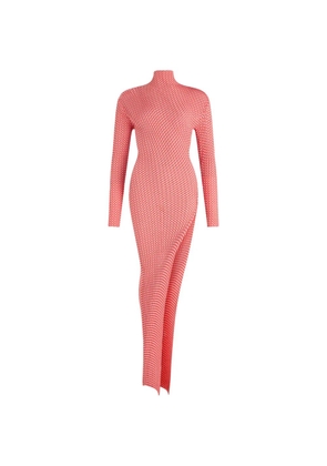 Jean Paul Gaultier The Gingham asymmetric maxi dress - Red