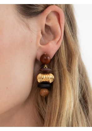 Jennifer Behr Lavon beaded drop earrings - Gold