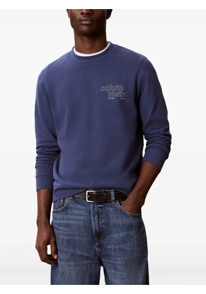 Calvin Klein logo-print sweatshirt - Blue