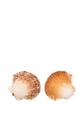 Jennifer Behr Deryn shell earrings - Gold