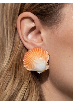 Jennifer Behr Deryn shell earrings - Gold