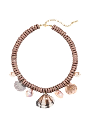 Jennifer Behr Madeira shell-pendant necklace - Gold