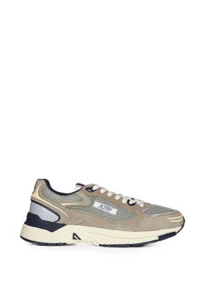 Autry Hyperway paneled mesh-suede sneakers - Neutrals