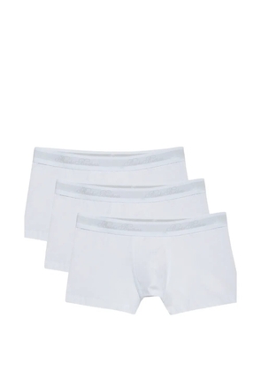 Brooks Brothers logo-waistband pack of three boxer briefs - White
