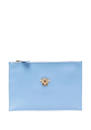 Versace Medusa-plaque clutch bag - Blue