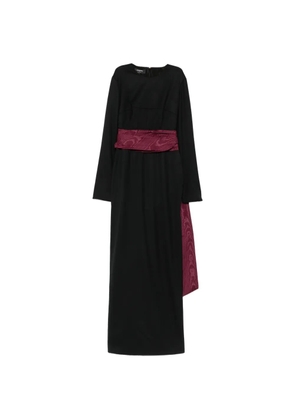Rochas long-sleeve maxi dress - Black