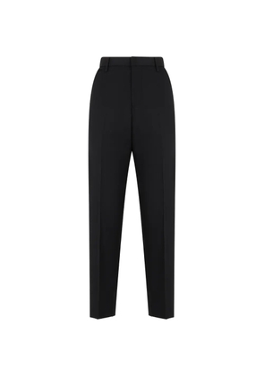 Moschino straight-cut high-waisted trousers - Black