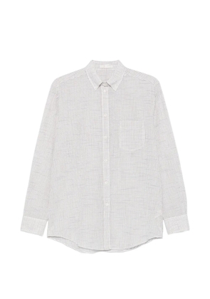 The Row Dalan check-pattern long-sleeve shirt - White