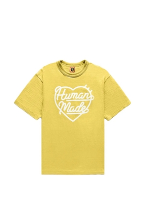 Human Made heart-logo T-shirt - Yellow
