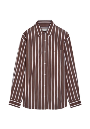 Matteau striped long-sleeve shirt - Brown