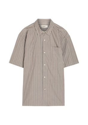 Foret striped short-sleeve shirt - Brown