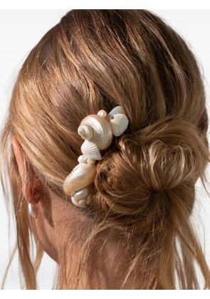 Jennifer Behr Martinique shell-embellished hair pin - Neutrals