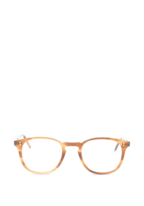 Garrett Leight Kinney round-frame glasses - Brown