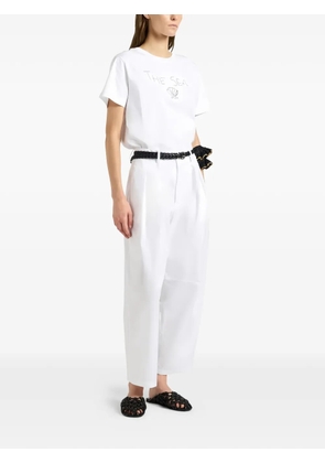 Liviana Conti Phyllis pleated straight-leg trousers - White