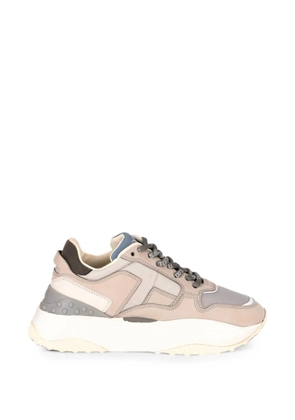 Tod's panelled logo-motif sneakers - Neutrals