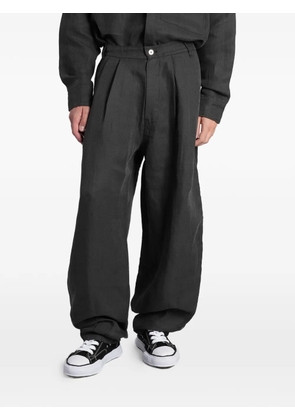 B1ARCHIVE pleated wide-leg trousers - Grey