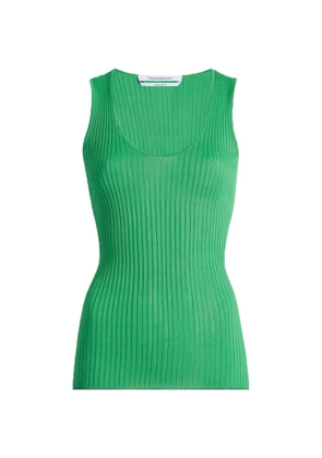 Another Tomorrow ribbed-knit tank top - Green