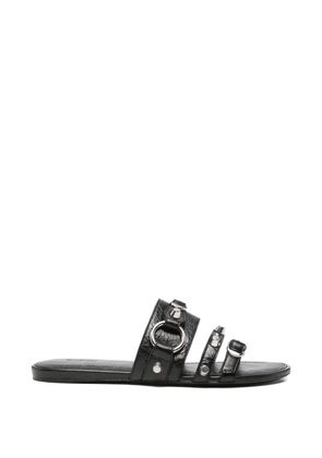Balenciaga Pre-Owned City studded sandals - Black