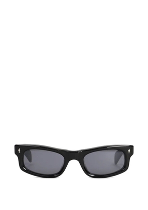 Jacques Marie Mage Initials rectangle-frame sunglasses - Black