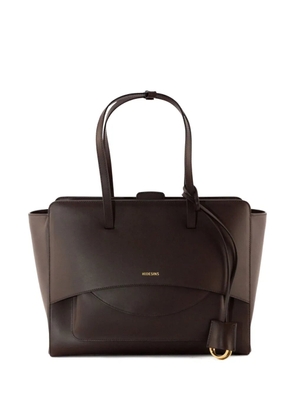 HIDESINS large Flap tote bag - Brown