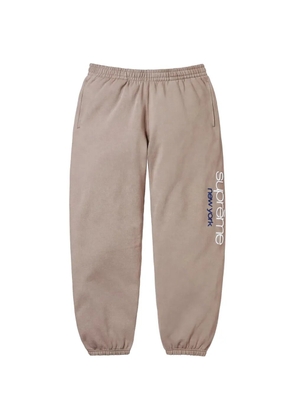 Supreme logo-print track pants - Neutrals