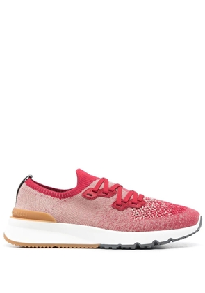 Brunello Cucinelli speckled low-top sneakers - Red