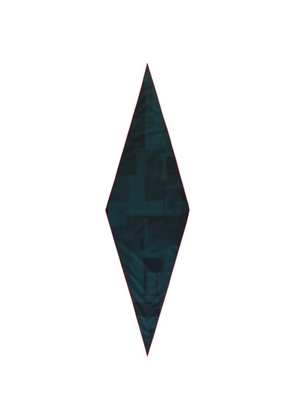 Zegna geometric-print silk scarf - Green