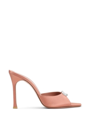 Amina Muaddi Mini Camelia Slipper sandals - Pink