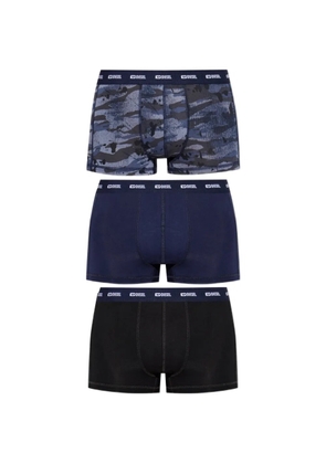 Diesel Damien-Utlt 3-pack logo-waistband boxer briefs - Blue