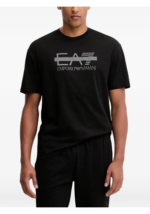 Ea7 Emporio Armani logo-print short-sleeve T-shirt - Black