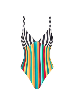 Simon Miller Behati striped swimsuit - Green