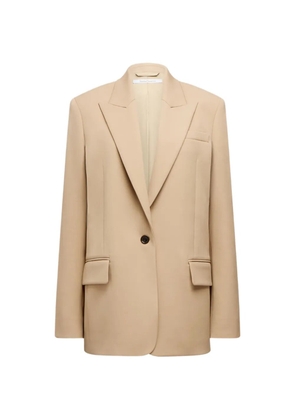 Another Tomorrow oversized peak-lapel blazer - Neutrals