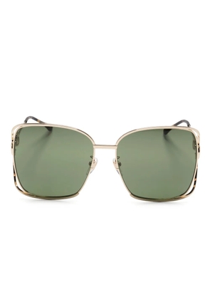Gucci Eyewear Horsebit-detail sunglasses - Gold