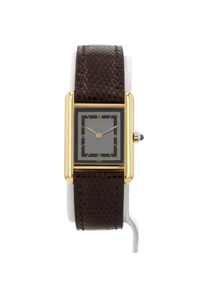 Cartier 1990s Tank Must 30mm watch - Black