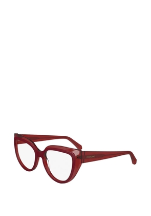 Ferragamo Eyewear cat-eye frame glasses - Red