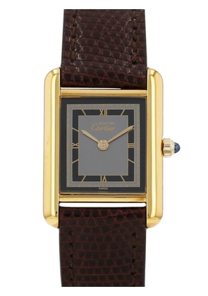 Cartier 1990s Tank Must 30mm watch - Black