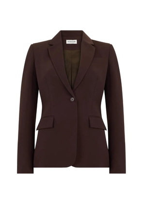 P.A.R.O.S.H. single-breasted notched-lapels blazer - Brown