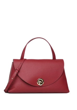 Coccinelle Nikla turn lock leather shoulder bag - Red