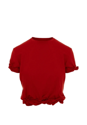 Seen Users Twombly Bloom knotted T-shirt - Red