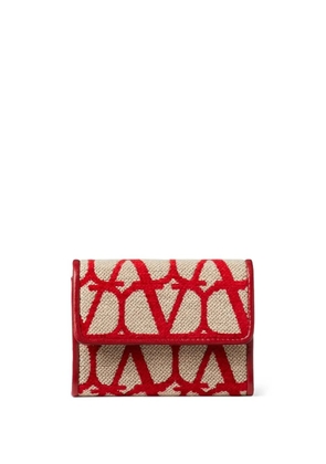 Valentino Garavani Toile Iconographe cardholder - Red