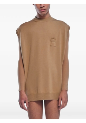 ROT The Mantle button-side vest - Neutrals