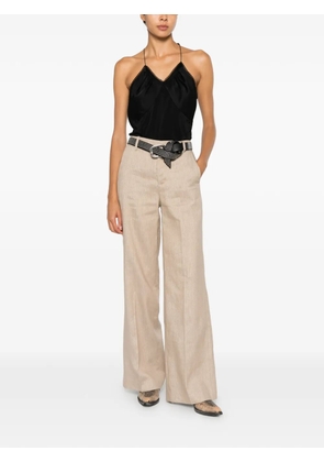 Zadig&Voltaire pinstripe wide-leg trousers - Neutrals