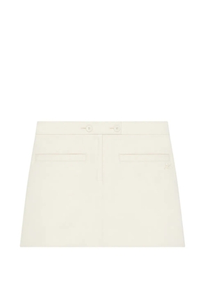 Courrèges tailored A-line mini skirt - White
